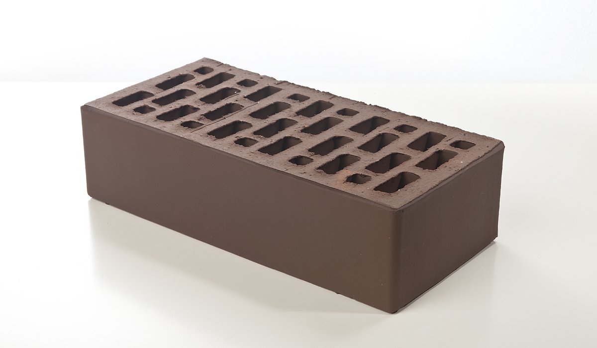 Лицевой кирпич КОРИЧНЕВЫЙ, гладкий 1 НФ M150, BRAER